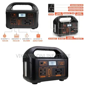 150W Inverter Camping Energy Storage 50Hz/60Hz Sine Wave 12Ah Storage