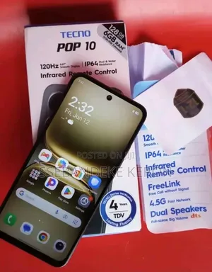 New Tecno Pop 10 128 GB Gold