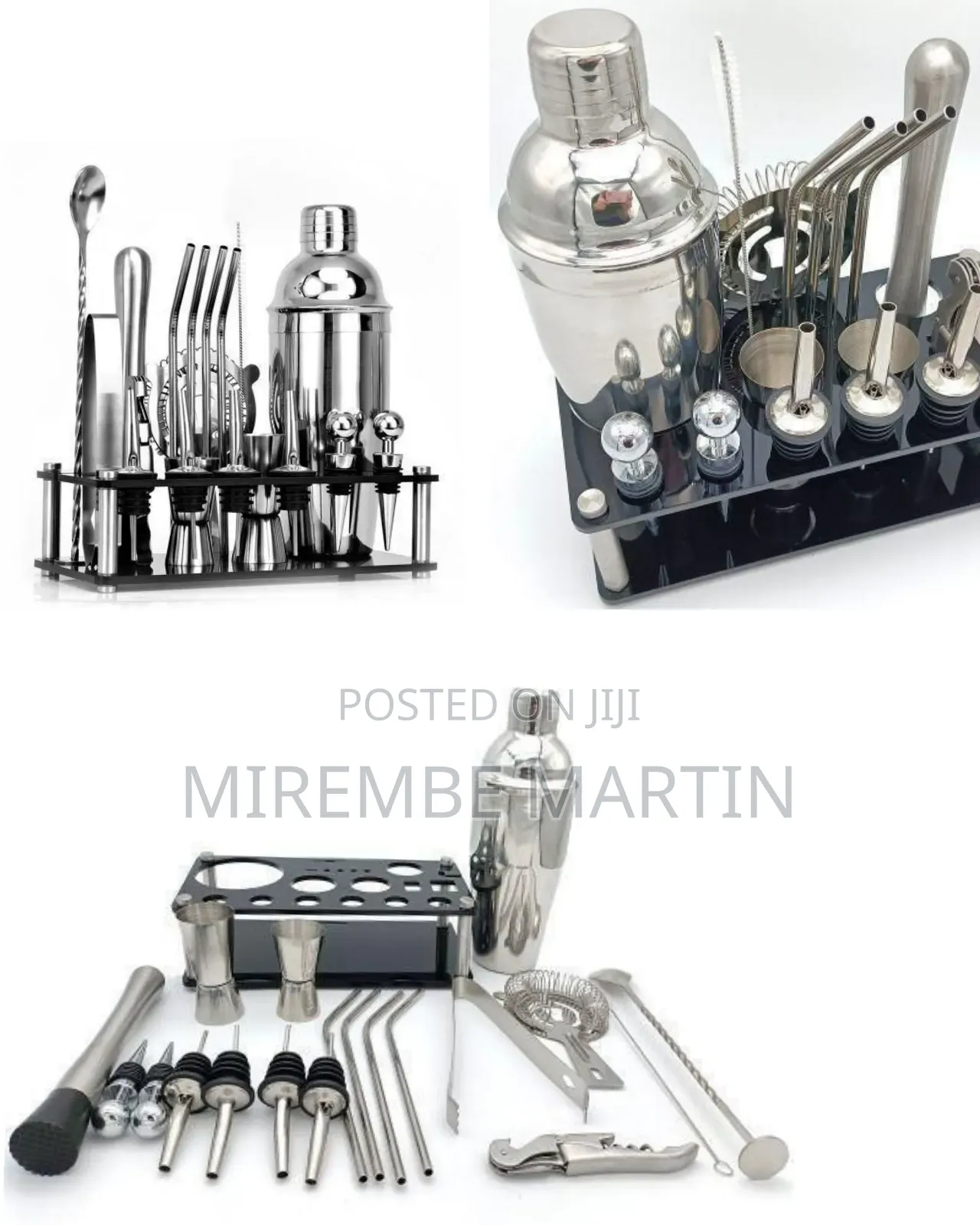 20pcs/Set Cocktail Set Boston Cocktail Shaker