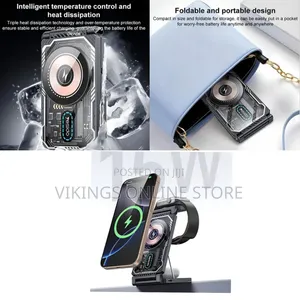 Yesido DS25 Foldable 3 in 1 Fast Charging Wireless Charger, Compatible
