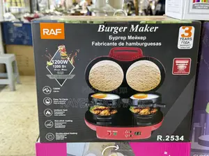Brand New RAF Double Electric Burger Maker (R.2534)