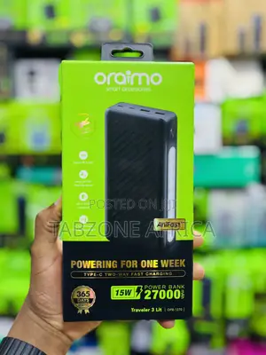 Oraimo Traveler 3 Lite 27000mAh 15W Fast Charging Power Bank