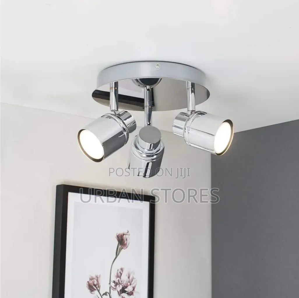 3 Way Ceiling Spot Light Rotatable Led Home Lamp