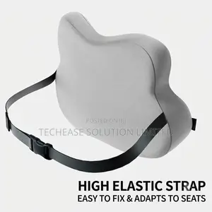 Lumbar Support Pillow – Memory Foam Back Cushion With Adjustable Strap