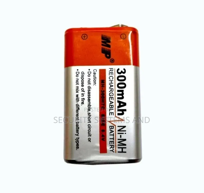 9 Volts Rechargeable Batteries -Multiple Power -300 Mah