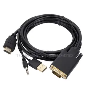VGA to HDMI Converter Cable 1080P – 1.8M VGA Male to HDMI Male Adapter