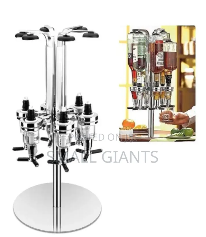 Bar Butler 6-Bottle Rotating Liquor Dispenser