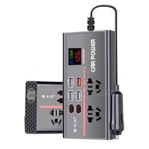Car Power Inverter 12v/24v to 220V – 9-Port Car Charger