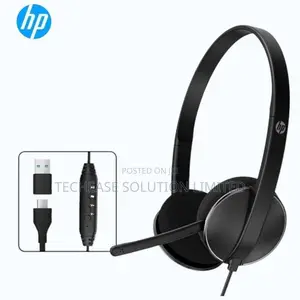 HP Meeting N Wired Headset With Microphone – USB-C USB-A Dual Plug