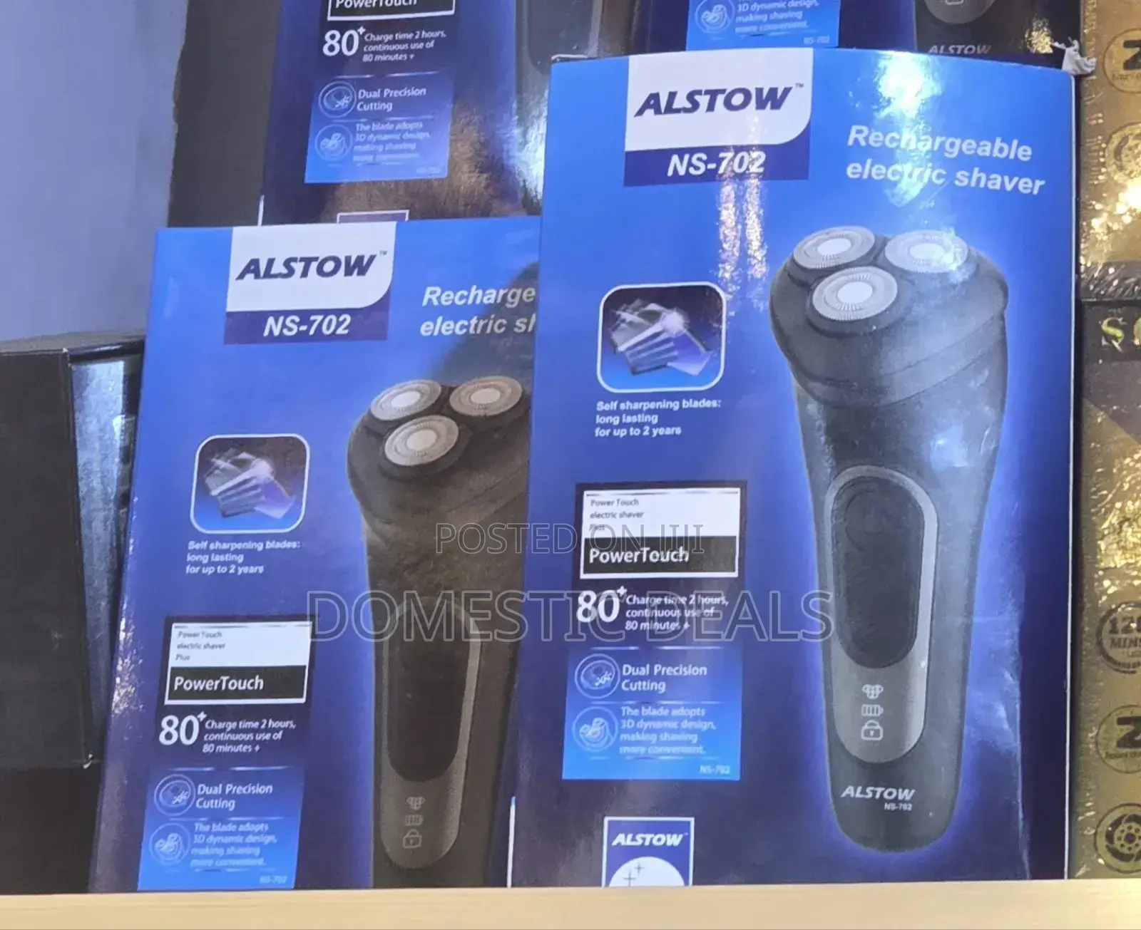ALSTOW NS-702 Rechargeable Electric Shaver