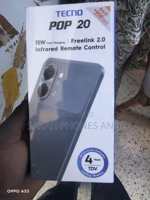 New Tecno Pop 20 64 GB Black