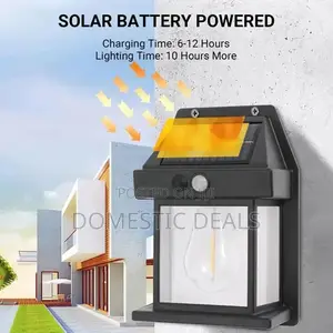 Solar Wall Lantern With Three Modes and Motion Sensor