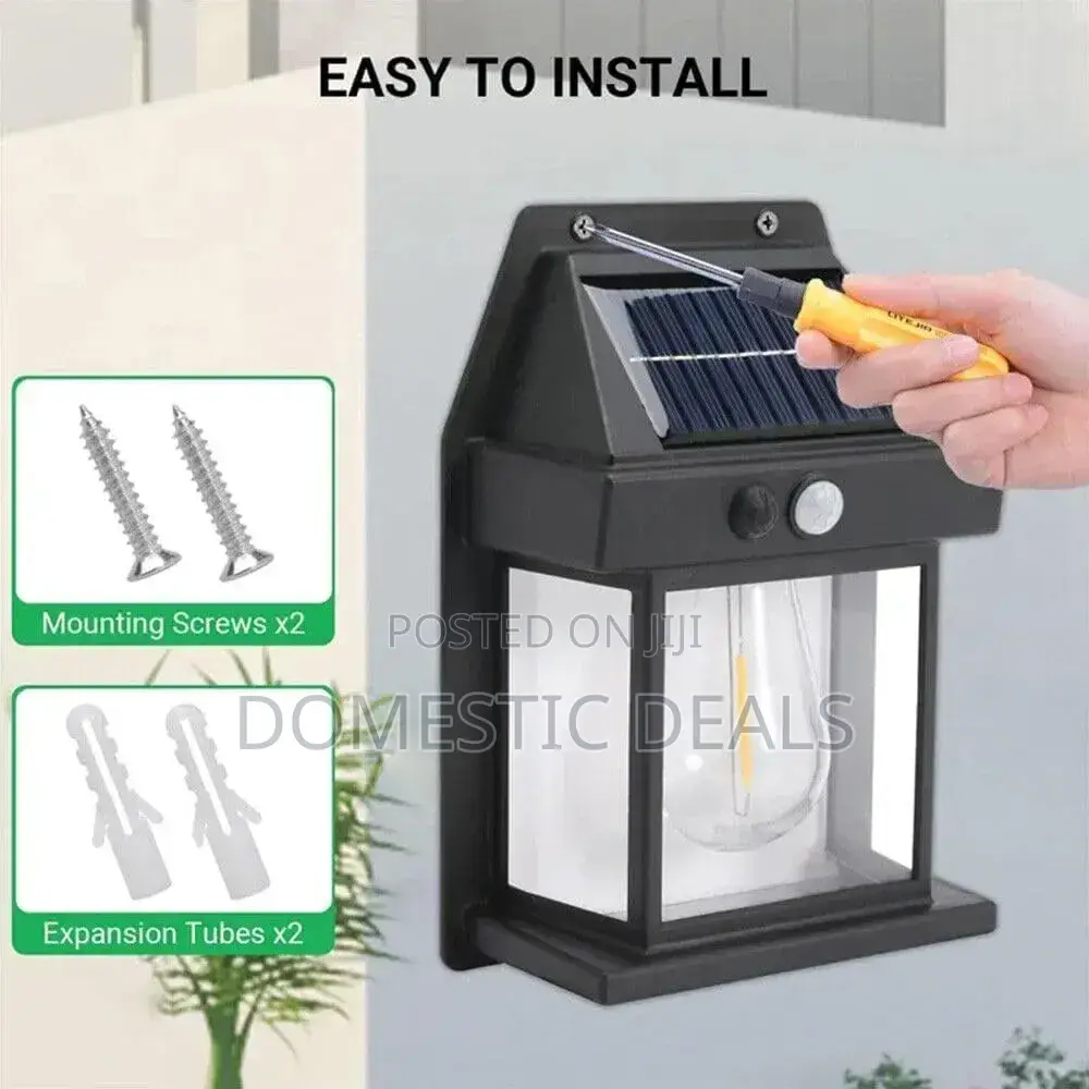 Solar Wall Lantern With Three Modes and Motion Sensor