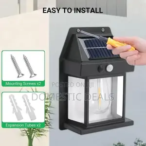 Solar Wall Lantern With Three Modes and Motion Sensor