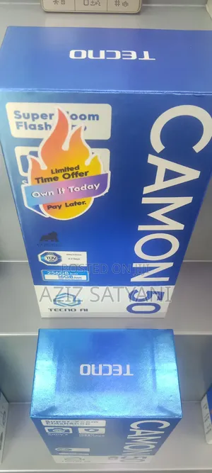 New Tecno Camon 50 256 GB Black