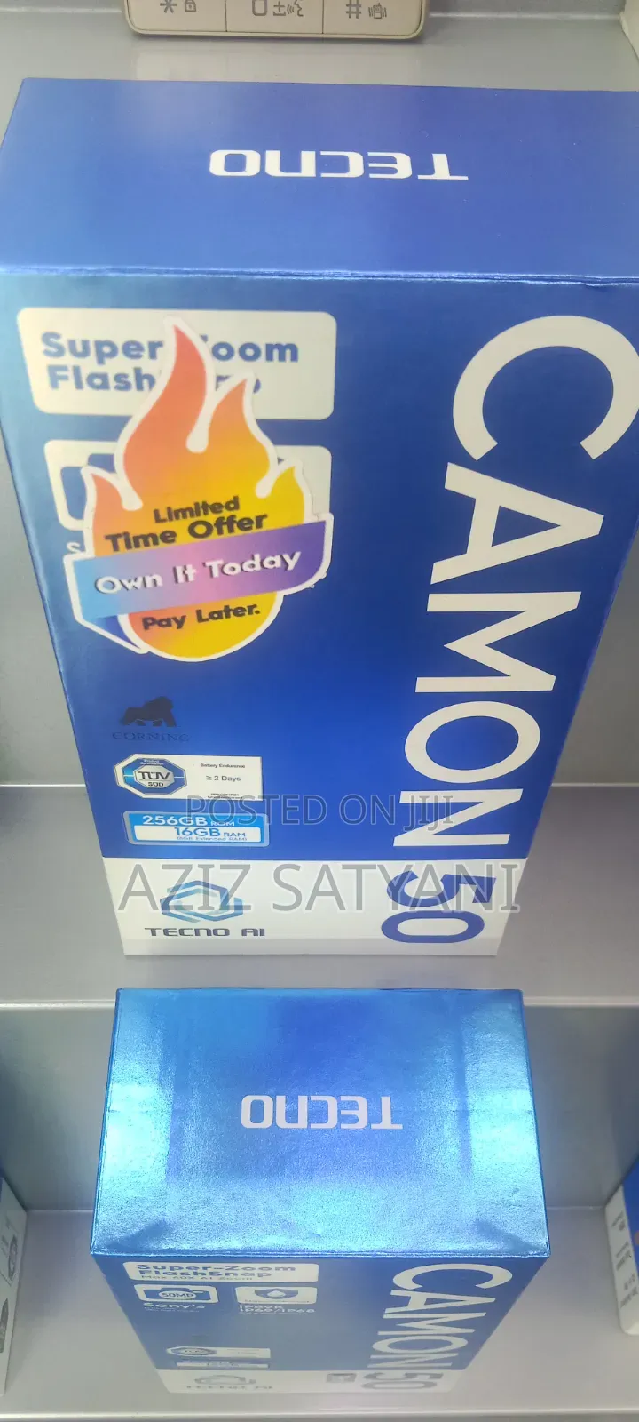 New Tecno Camon 50 256 GB Black