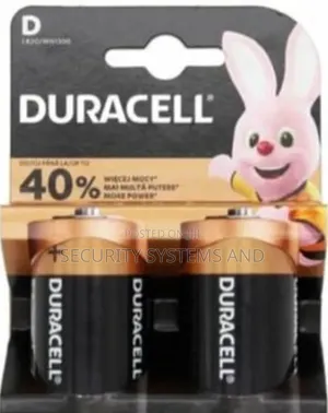 Duracell Batteries Size D- LR20 1.5V Pack of 2