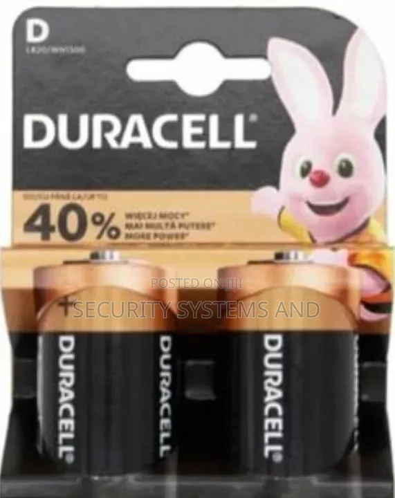 Duracell Batteries Size D- LR20 1.5V Pack of 2