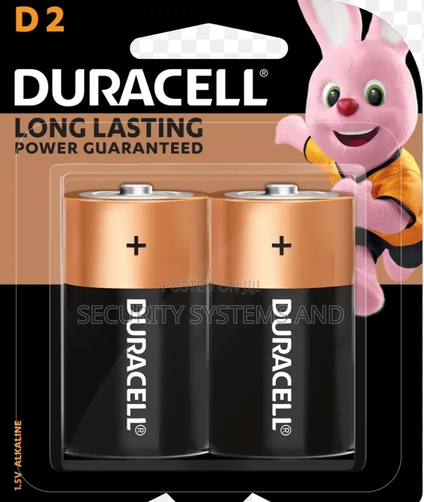 Duracell Batteries Size D- LR20 1.5V Pack of 2