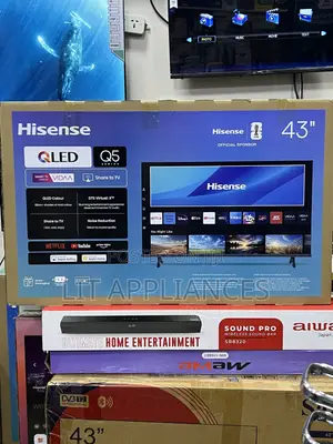 Hisense 43inch Smart TV QLED With a Clear Picture,3yrs Warranty.
