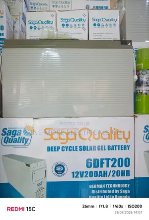 Saga Quality Batteries 200ah/12volts Gel.
