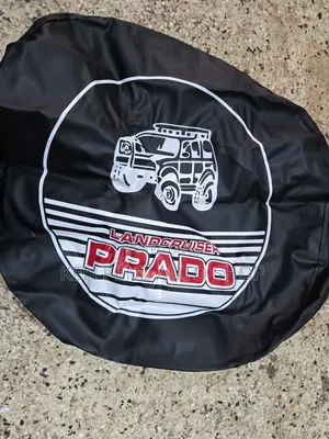 Black Leathe Cloth Landcruiser Spare Tyre Cover