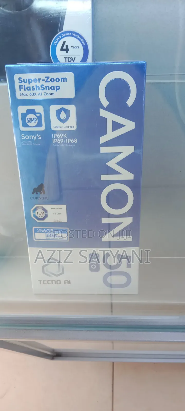 New Tecno Camon 50 Pro 256 GB Black