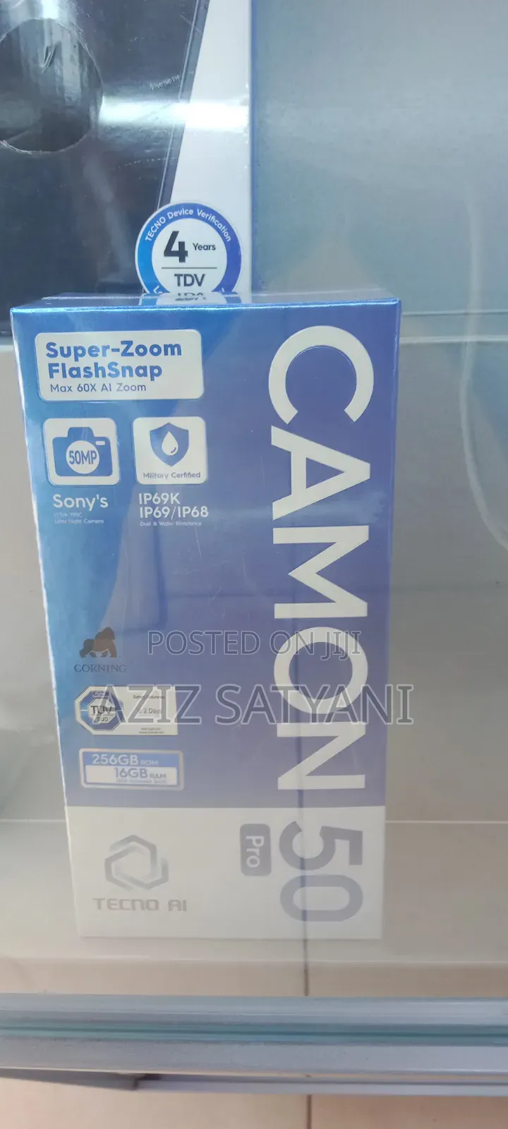 New Tecno Camon 50 Pro 256 GB Black