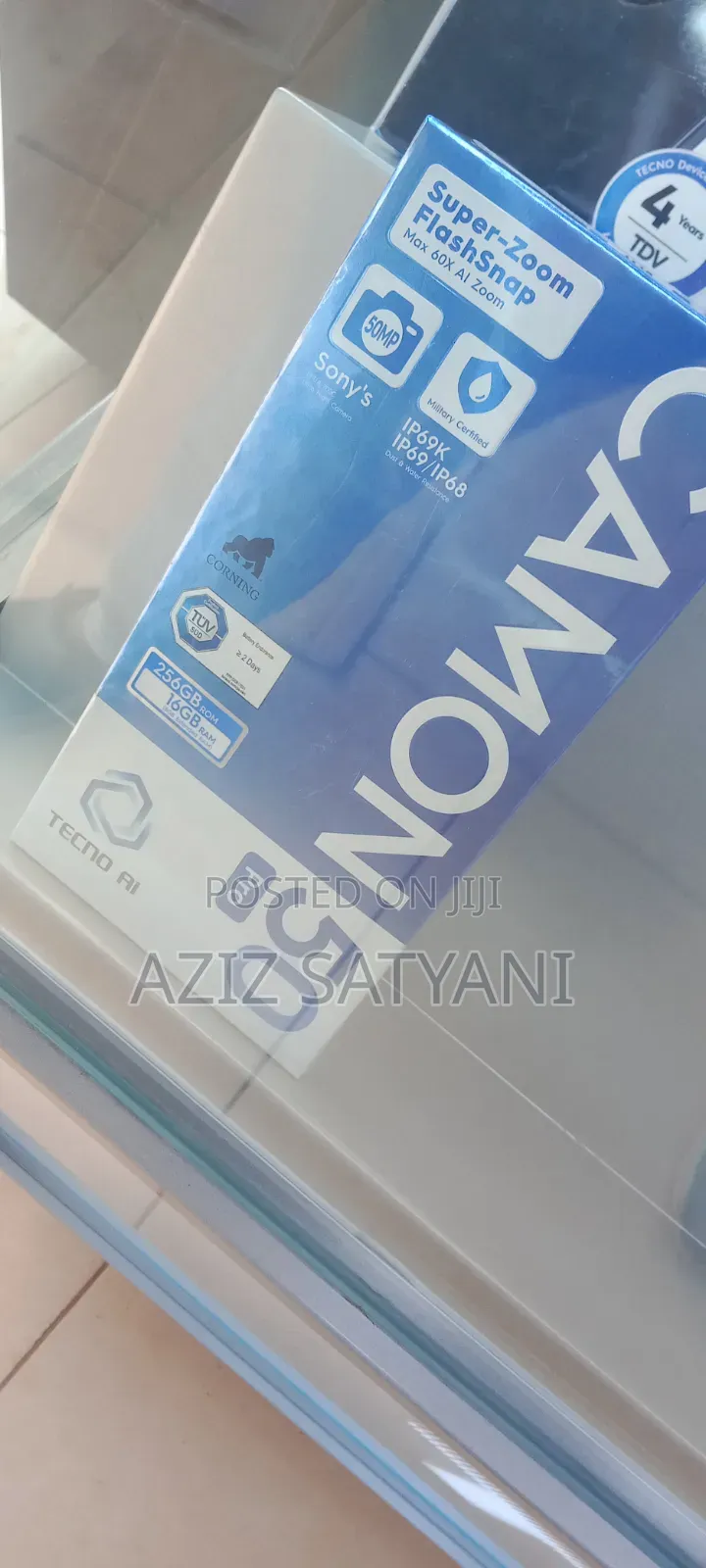 New Tecno Camon 50 Pro 256 GB Black