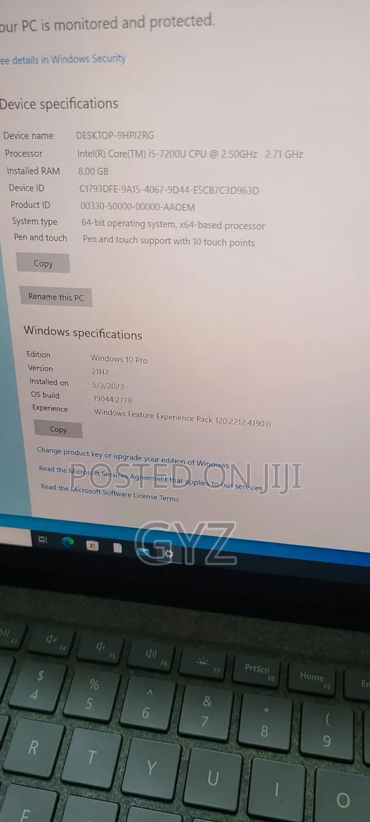 Laptop Microsoft Surface 8GB Intel Core i5 SSD 256GB