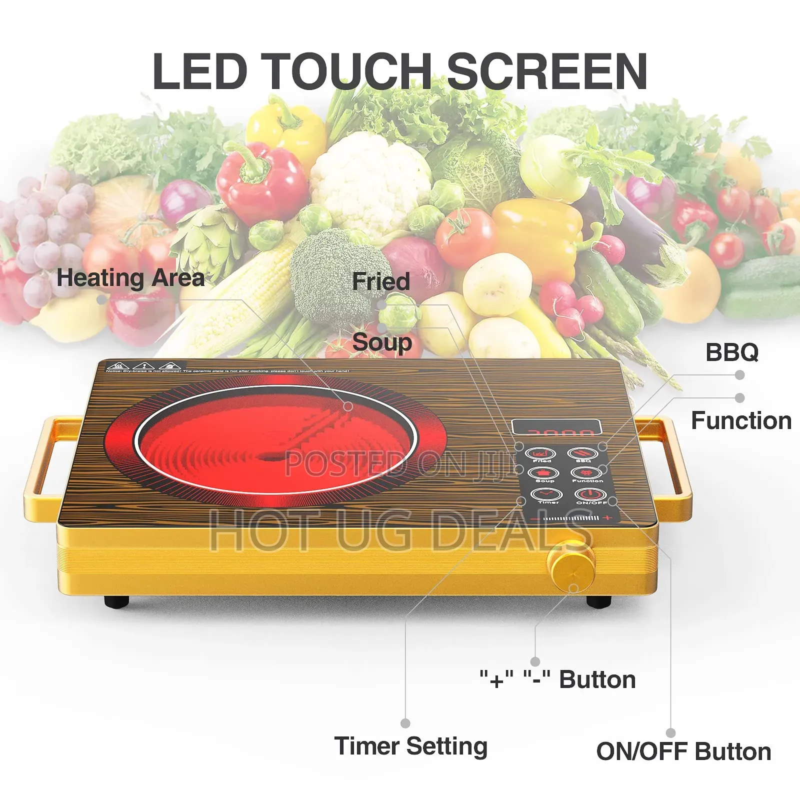Bosstech Single Infrared Cooker,