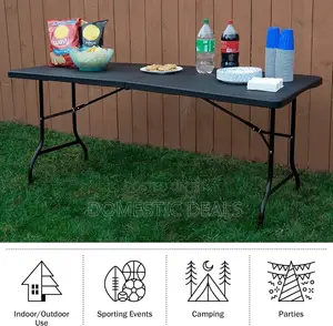 Outdoor Black Foldable Table
