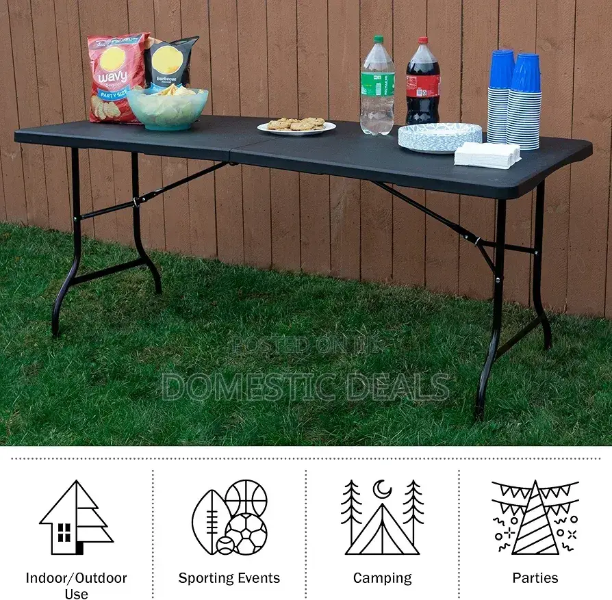 Outdoor Black Foldable Table