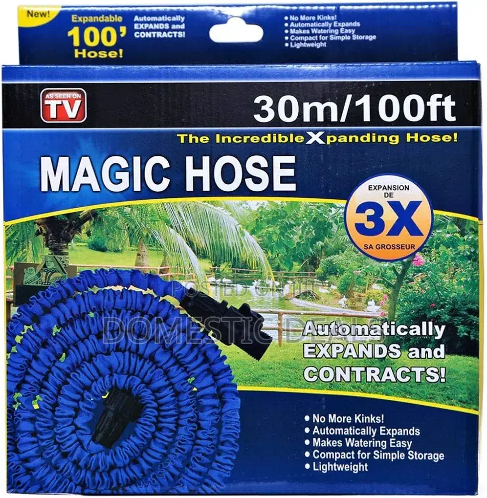 100ft Magic Flexible Water Hose Pipe With Spray Gun