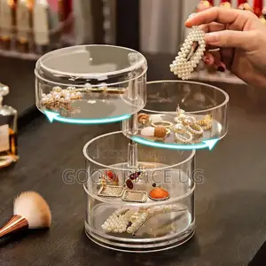 360-Degree Rotating Acrylic Jewelry Organizer
