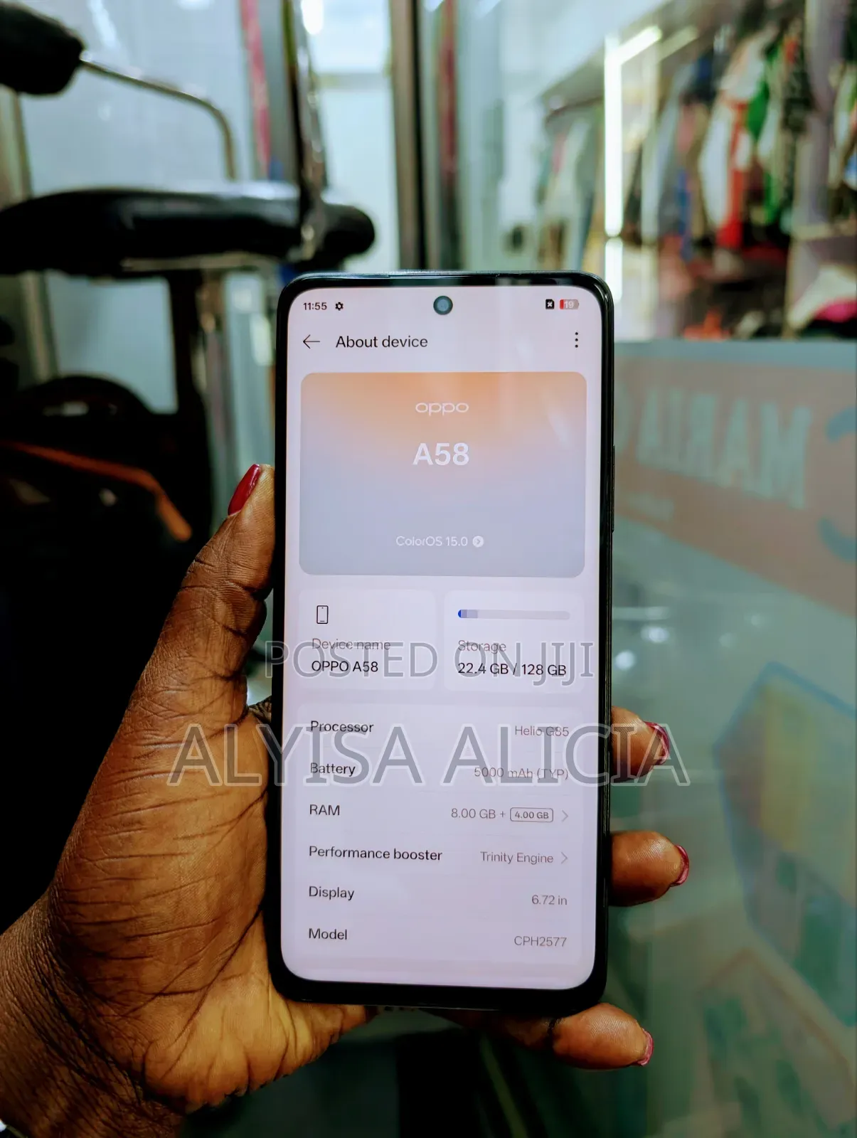 Oppo A58 128 GB Gray