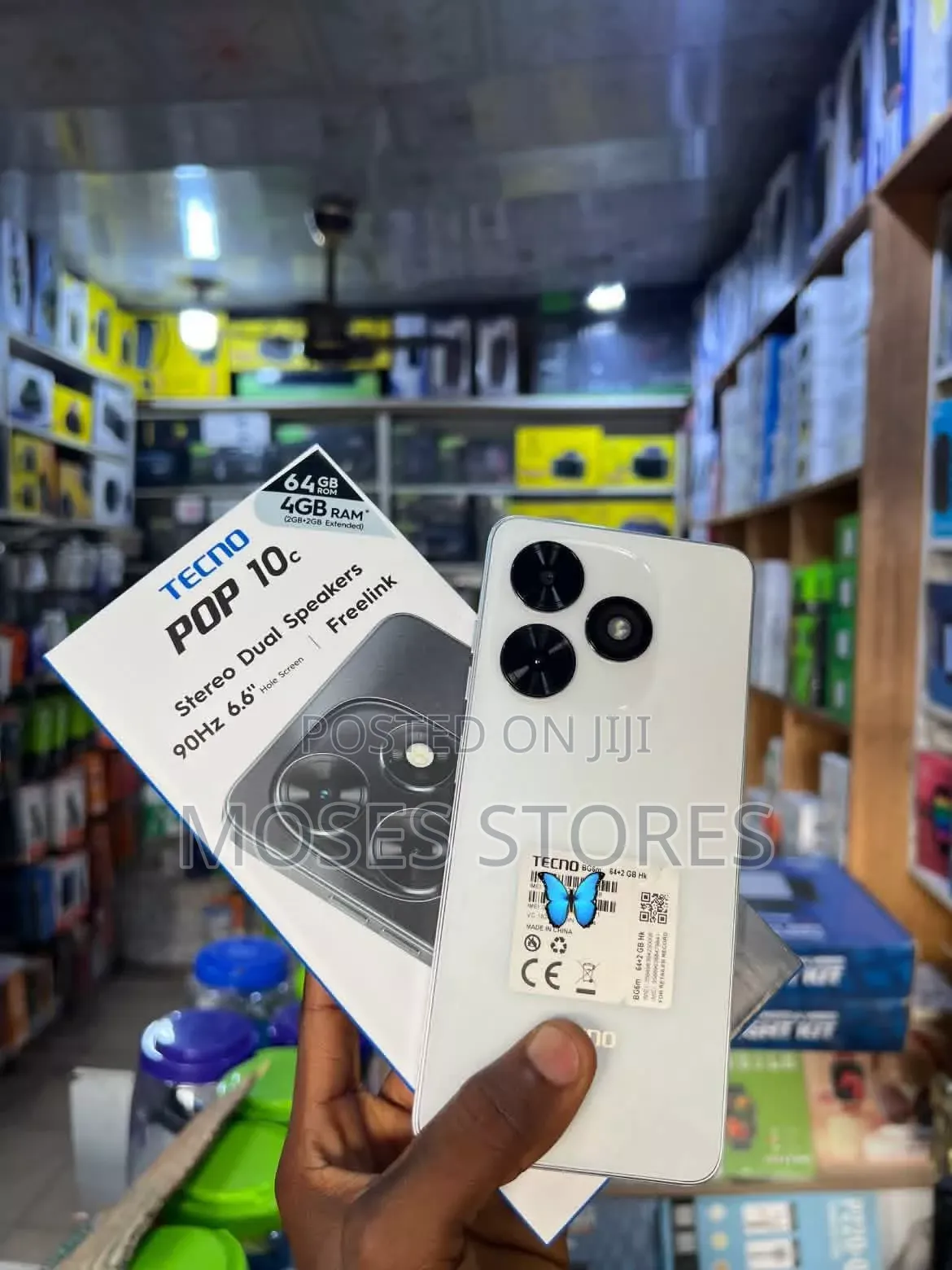 New Tecno Pop 10C 128 GB White