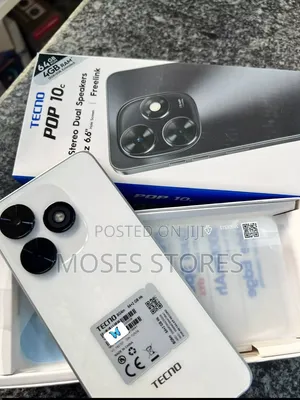 New Tecno Pop 10C 128 GB White