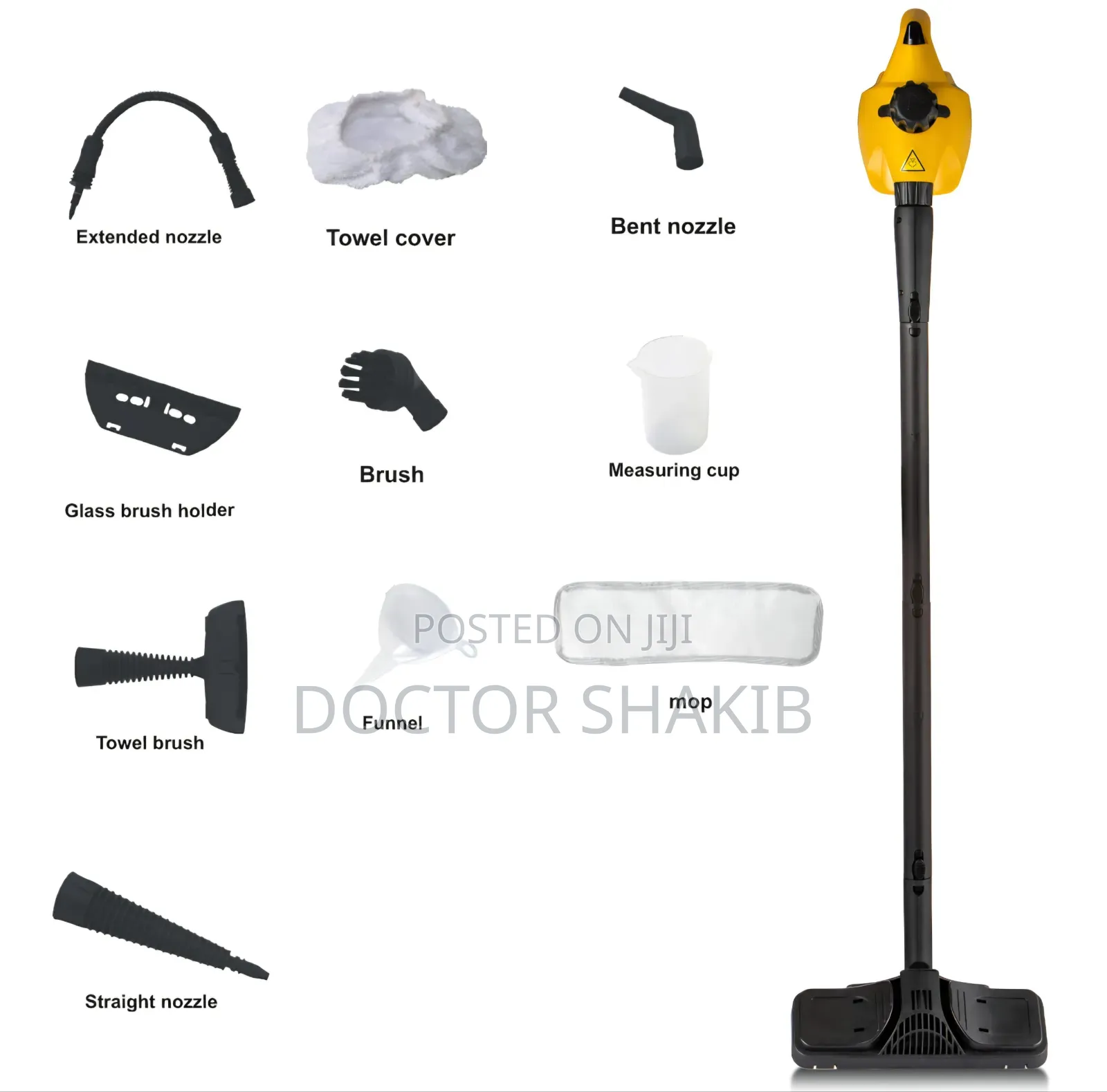 6-in-1 High Temperature 1000W Handheld Steam Cleaner