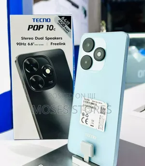 New Tecno Pop 10C 128 GB White