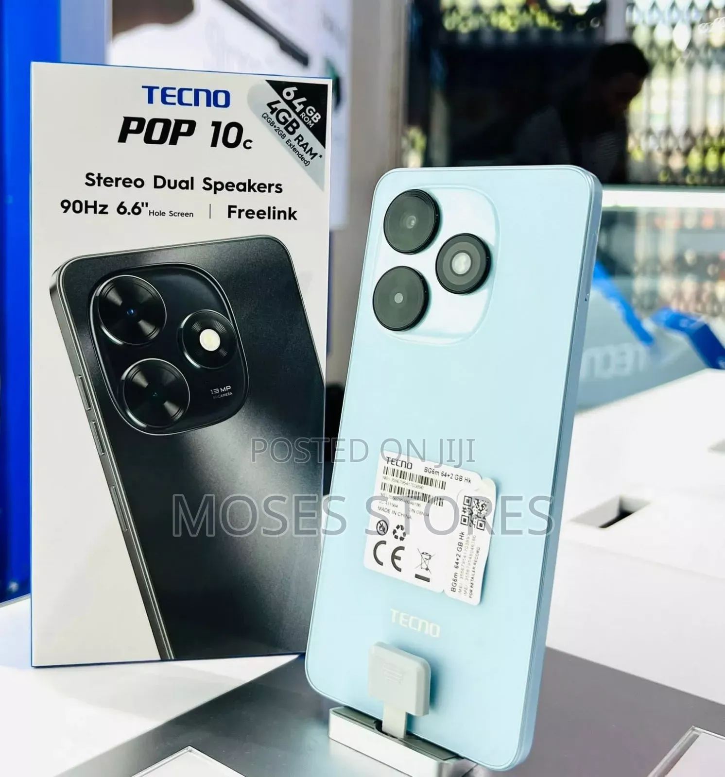 New Tecno Pop 10C 128 GB Blue