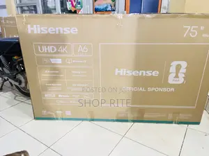 HISENSE A6 Series Advanced Smart UHD 75 Brand New