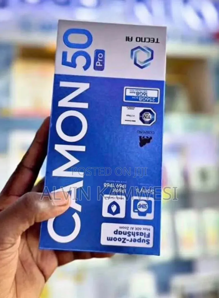 New Tecno Camon 50 Pro 256 GB Black