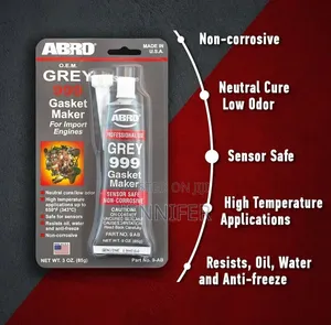 ABRO Grey 999 RTV Silicone Gasket Maker.