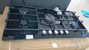 Midea 90cm Built-in Gas Hob, Five Burners on a Tempered Glass Surface
