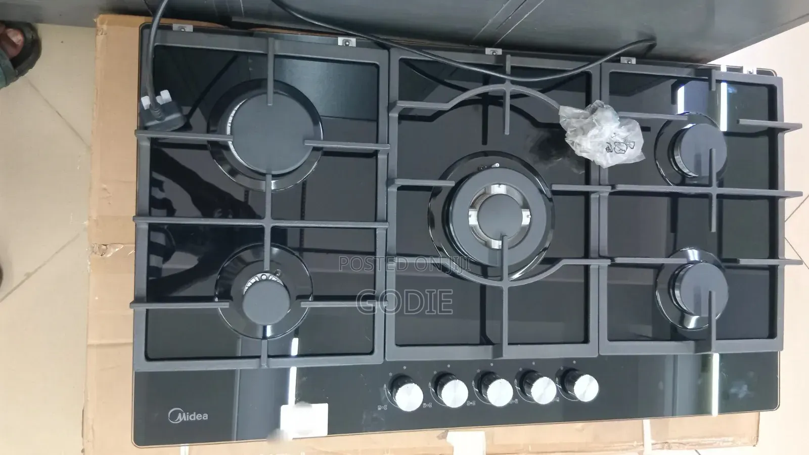 Midea 90cm Built-in Gas Hob, Featuring Five Burners