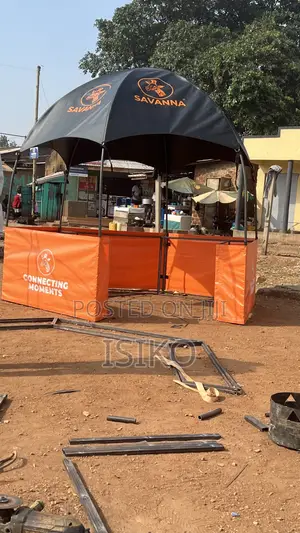 Black Orange Dome Exhibition Tent