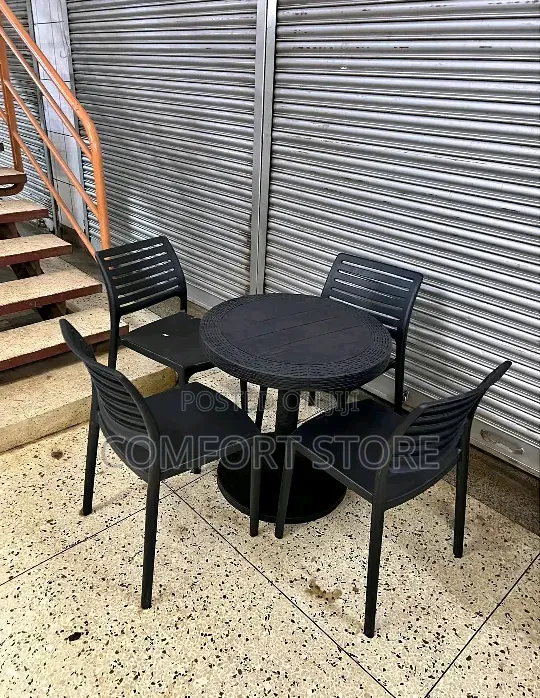 Garden, Beach Restaurant Hotel Plastic Chairs and Table