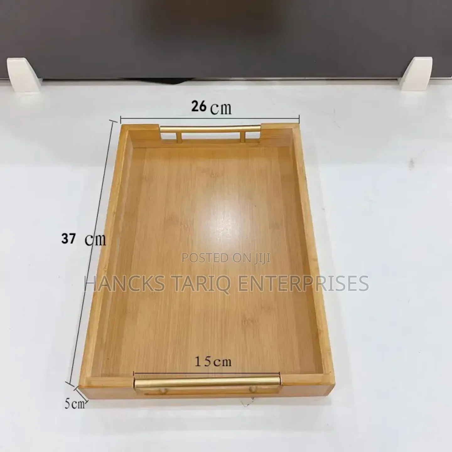 Set of Three Nested Wooden Serving Trays