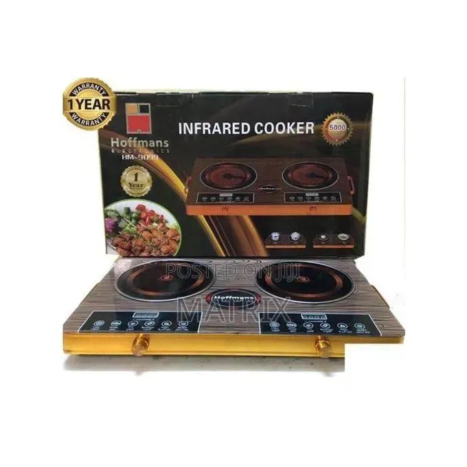 Hoffmans Double Infrared Induction Cooker for Fast Efficient Cooking